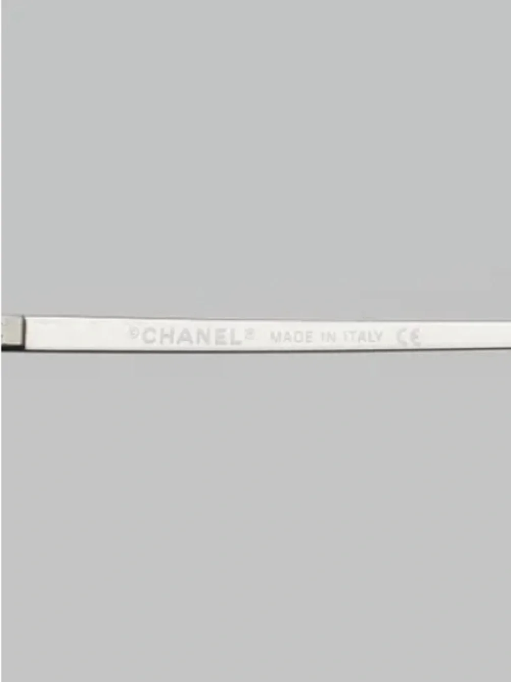 CHANEL🩵Rimless Oval Sunglasses - Blue Lenses with Silver Accents #104